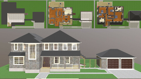 Furnished suburban house