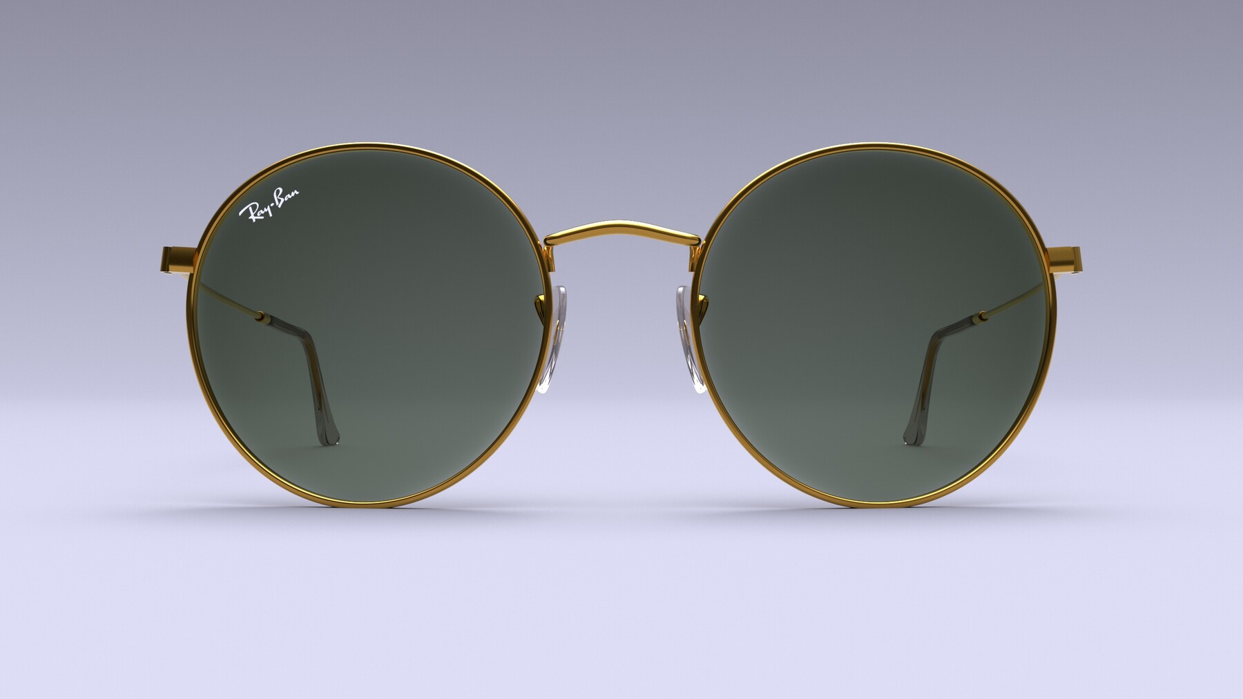 ArtStation - Ray-Ban Women Metal Round Sunglasses 3D Model | Resources