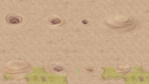 Cartoon version - desert whirlpool