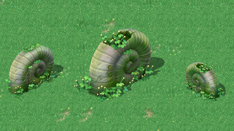Cartoon version - Pacific snail stone - stool