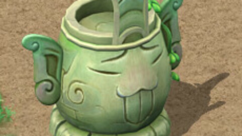 Cartoon version - Naughty statue