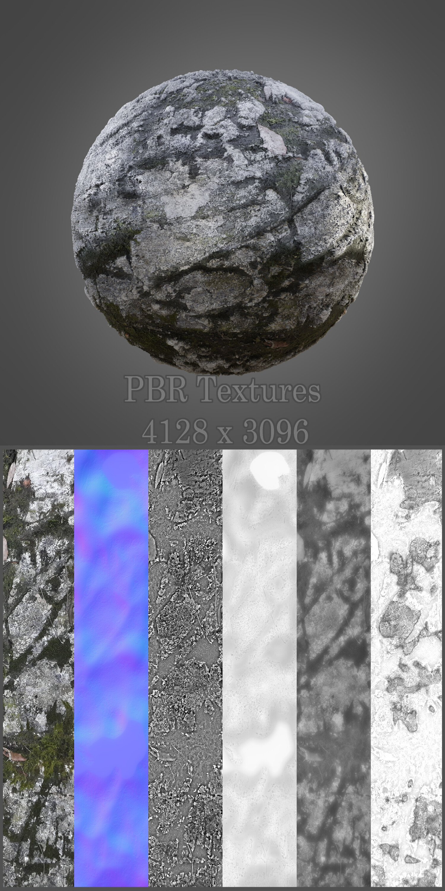 ArtStation - Free Mossy Stone PBR Texture | Resources