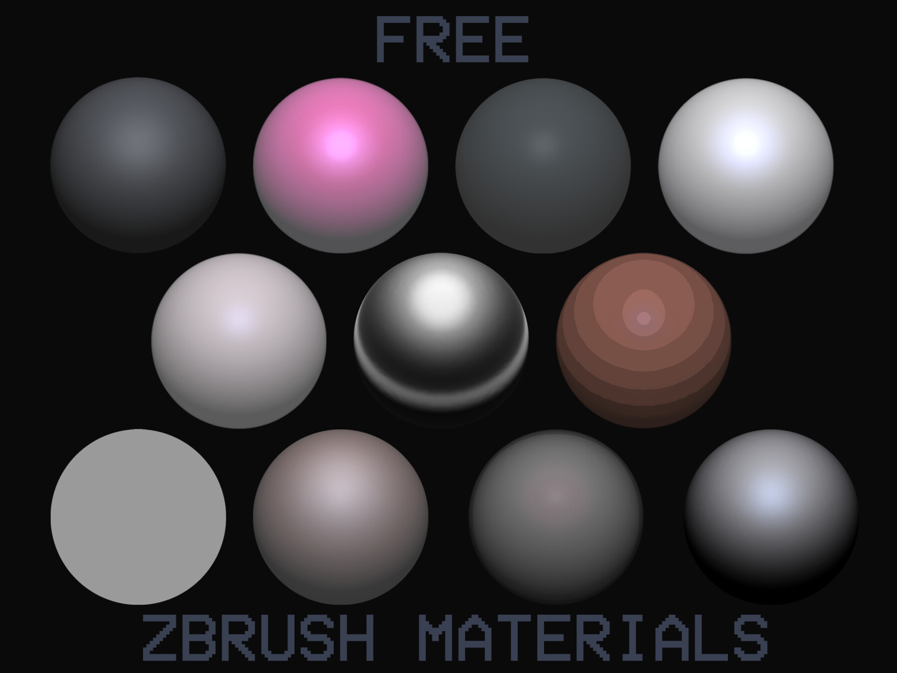 free zbrush materials