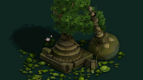Kashayana Buddhist Forest Broken Water Pagoda 1