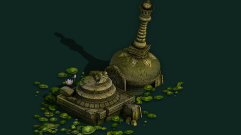 Kashayana Buddhist Forest Broken Water Pagoda 3