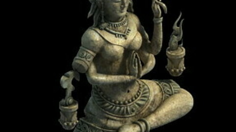 Game Model - Kapya Buddha Forest Law Hall - statue