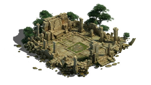 Model - Kashayana Buddha Forest Law Hall altar