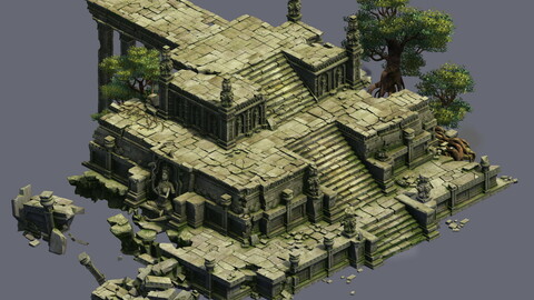 Model - Kashayana Buddha Forest Law Hall altar 02
