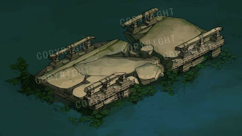 Model - Kashayana Buddha Forest Stone Bridge 1