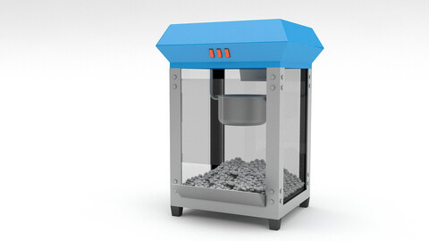 3d popcorn machine