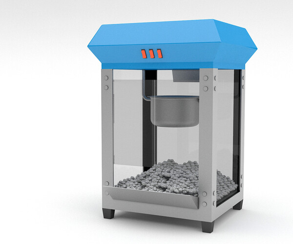 ArtStation 3d popcorn machine Game Assets