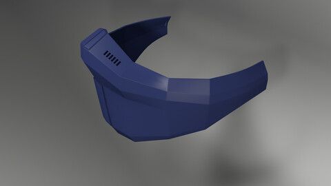 Futuristic mask Version Beta-1.1 - Digital STL File - 3D Printing Technology