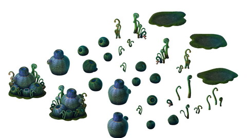Game Models - poison Valley Scene - hemlock Cong