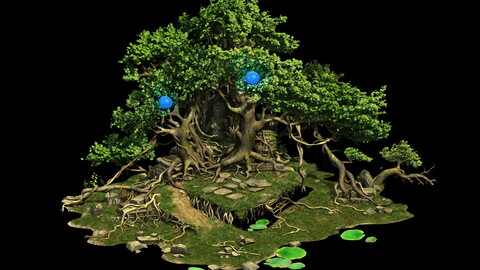 Game Model - Kashayana Buddha Forest Trail Tree