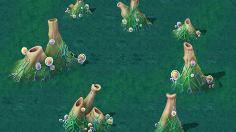 Cartoon Edition - Surface Earth Fountain 01