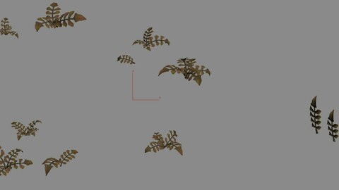 Cartoon version - wasteland vegetation