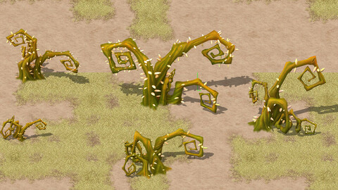 Cartoon version - dune rattan
