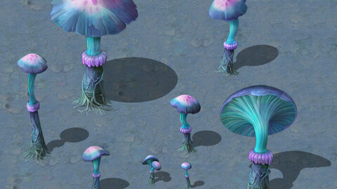 Cartoon Edition - Ancient Chi You mushrooms