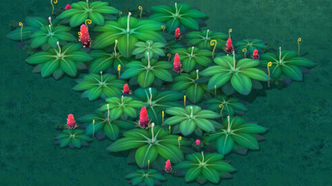 Cartoon version - lizard strawberry