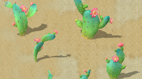 Cartoon version - cactus