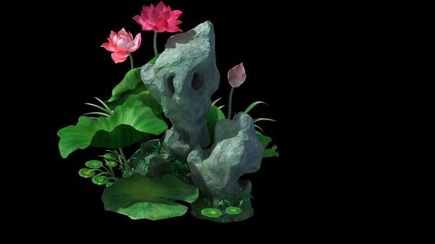 Game model - Hanging Garden - Fairy Clouds flowers