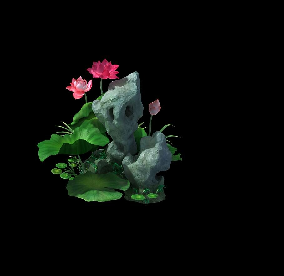 Game model - Hanging Garden - Fairy Clouds flowers