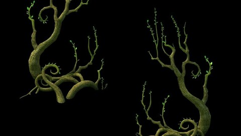 Game Model - Hanging Garden - Cloud Tree 01