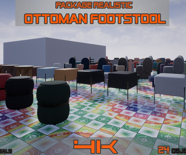 ArtStation Ottomans vol 1 UE4 Game Assets