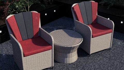 Contemporary Garden Furniture Set 02