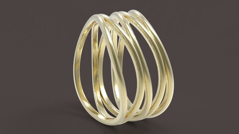 5 hoops ring