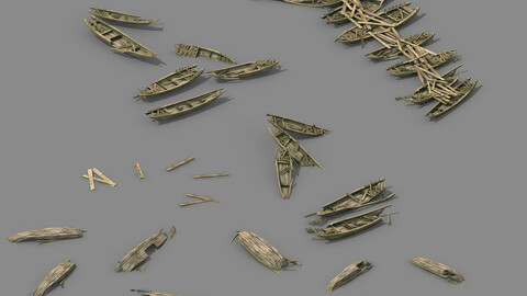 Exploring the Mountains - Broken - Wooden Boat 01