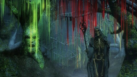 All Hallows Eve Slime Trees