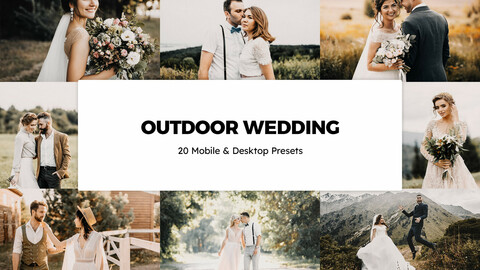 20 Outdoor Wedding LUTs and Lightroom Presets