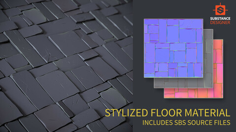 Procedural Stylized PBR Floor Material