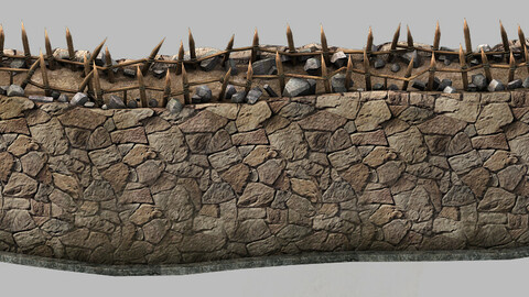 Desert - Building - City Wall 01