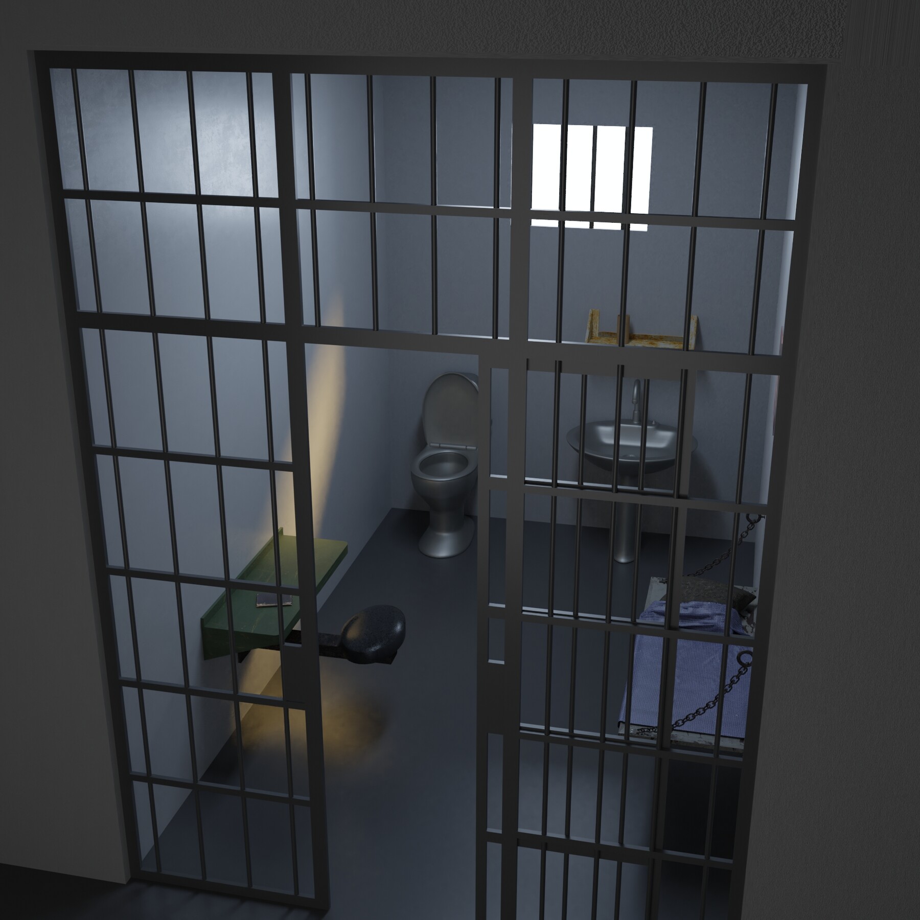 how to describe a prison cell in creative writing