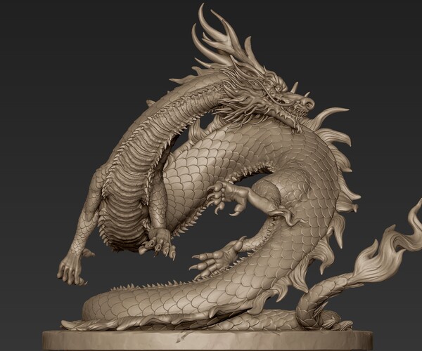 ArtStation - Asian Dragon Sculpt | Resources