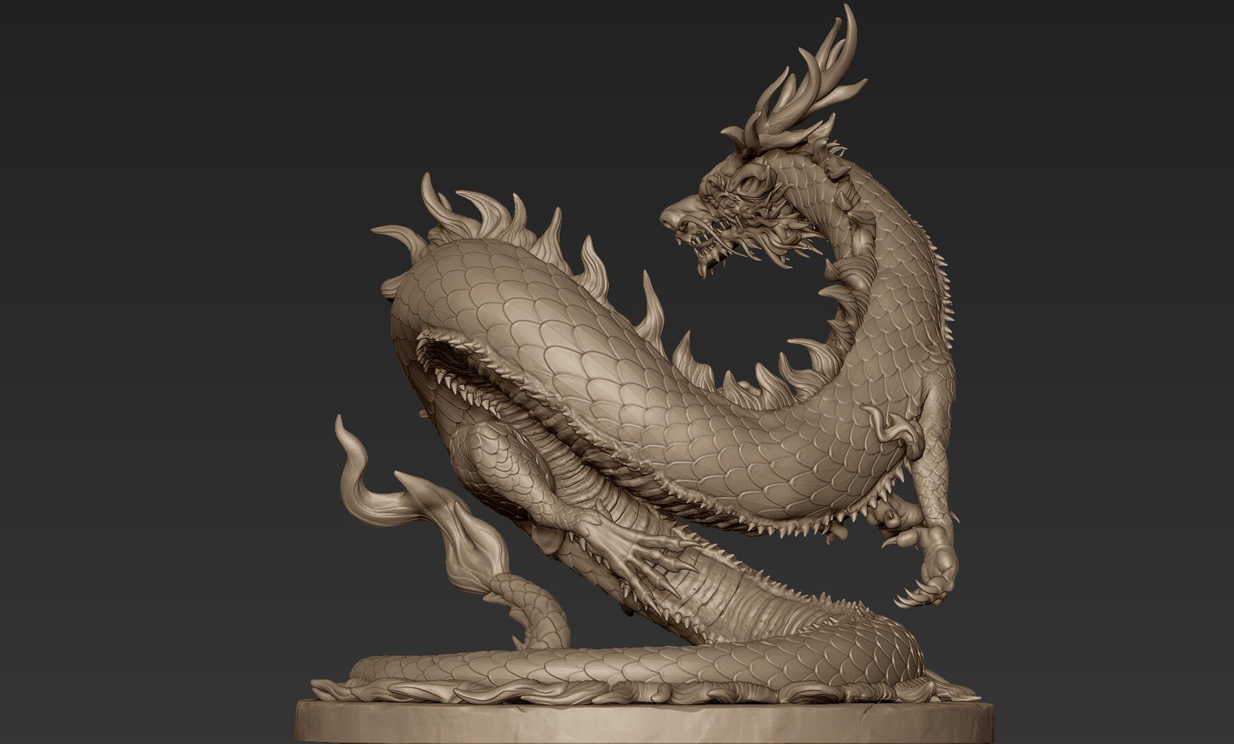 ArtStation - Asian Dragon Sculpt | Resources