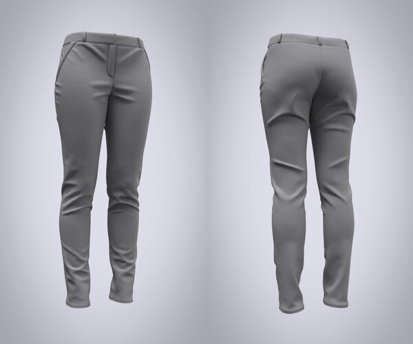 ArtStation - Womens Pants (Marvelous Designer / Clo 3D project) | Resources