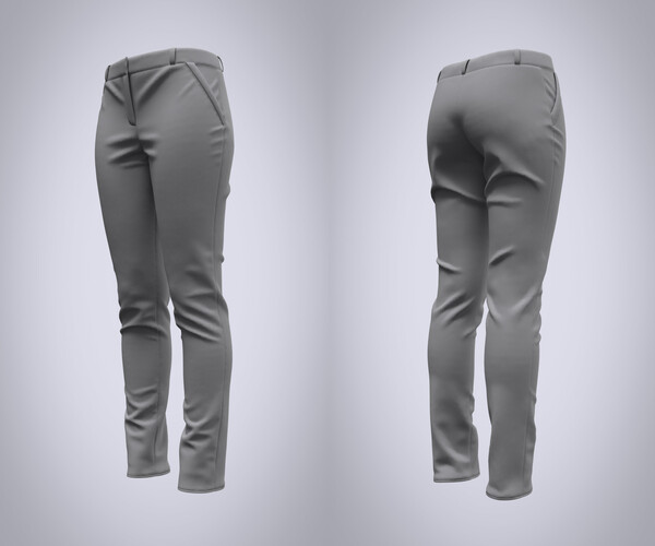ArtStation - Womens Pants (Marvelous Designer / Clo 3D project) | Resources