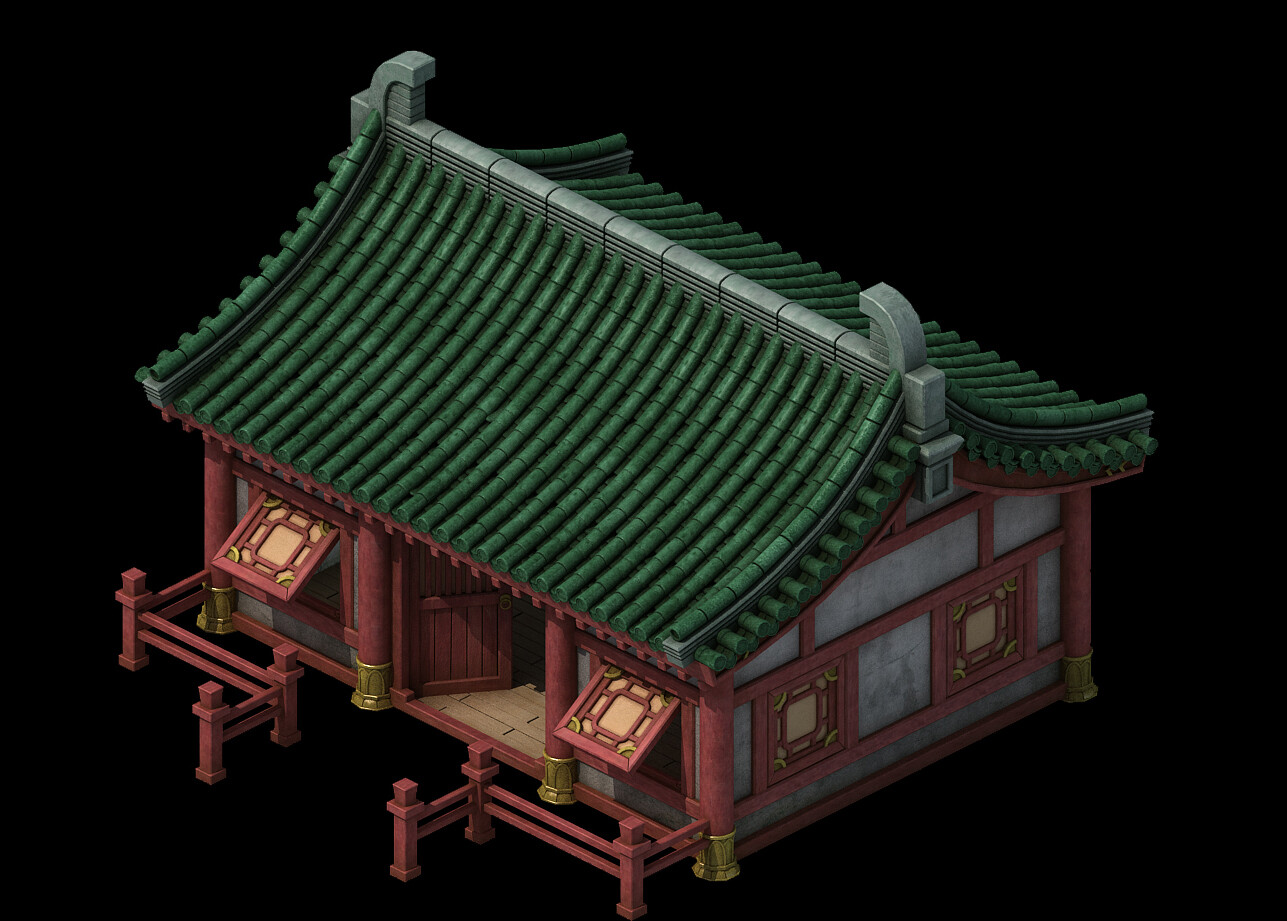 ArtStation - Building - Yanfu - residential 01 | Game Assets