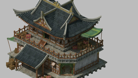 Architecture - main city - grocery store 01