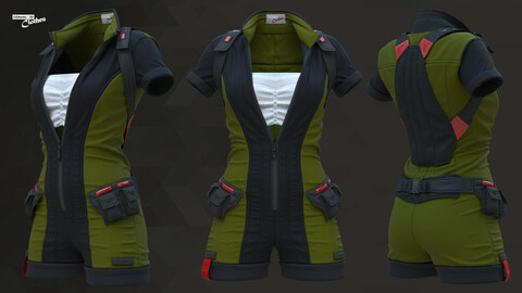 Sci-Fi Fantasy Wear 04 Female - 69 Marvelous Designer and Clo3D