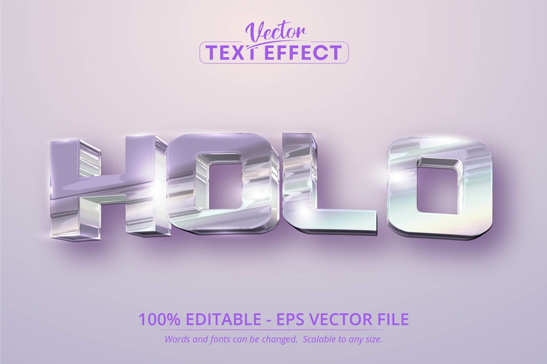 Artstation Holo Text Holographic Iridescent Color Wrinkled Foil