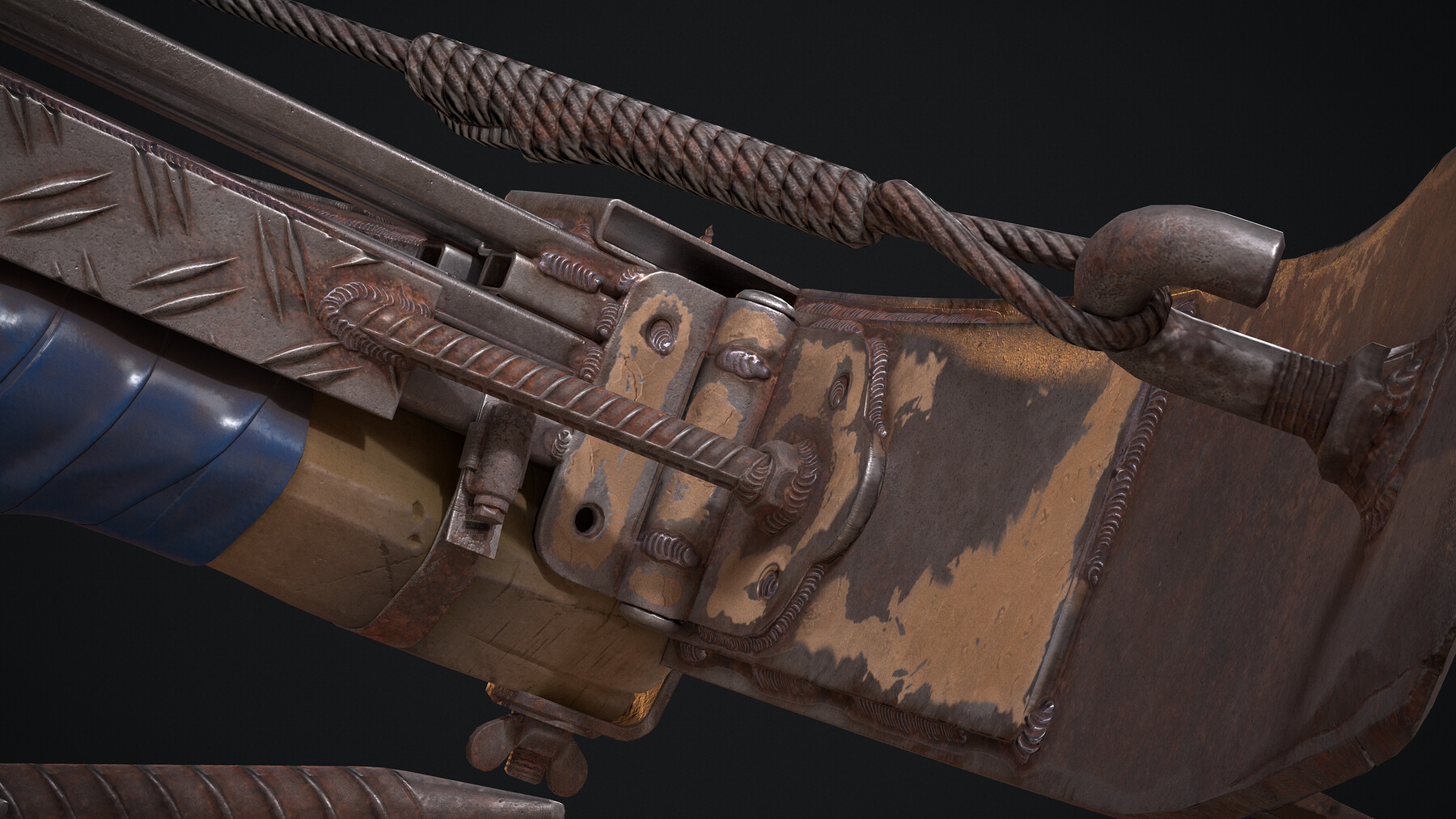 ArtStation - Post Apocalyptic Crossbow - Game Res | Game Assets