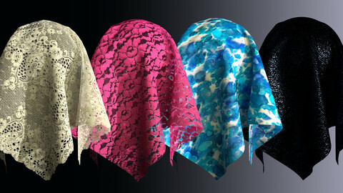 Lace and rhinestones fabric pack