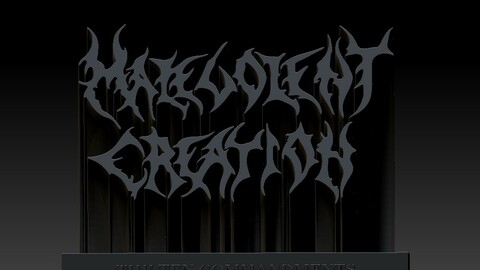 malevolent creation logo 3d print