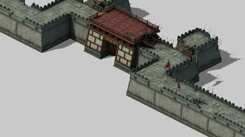 War - broken city gate