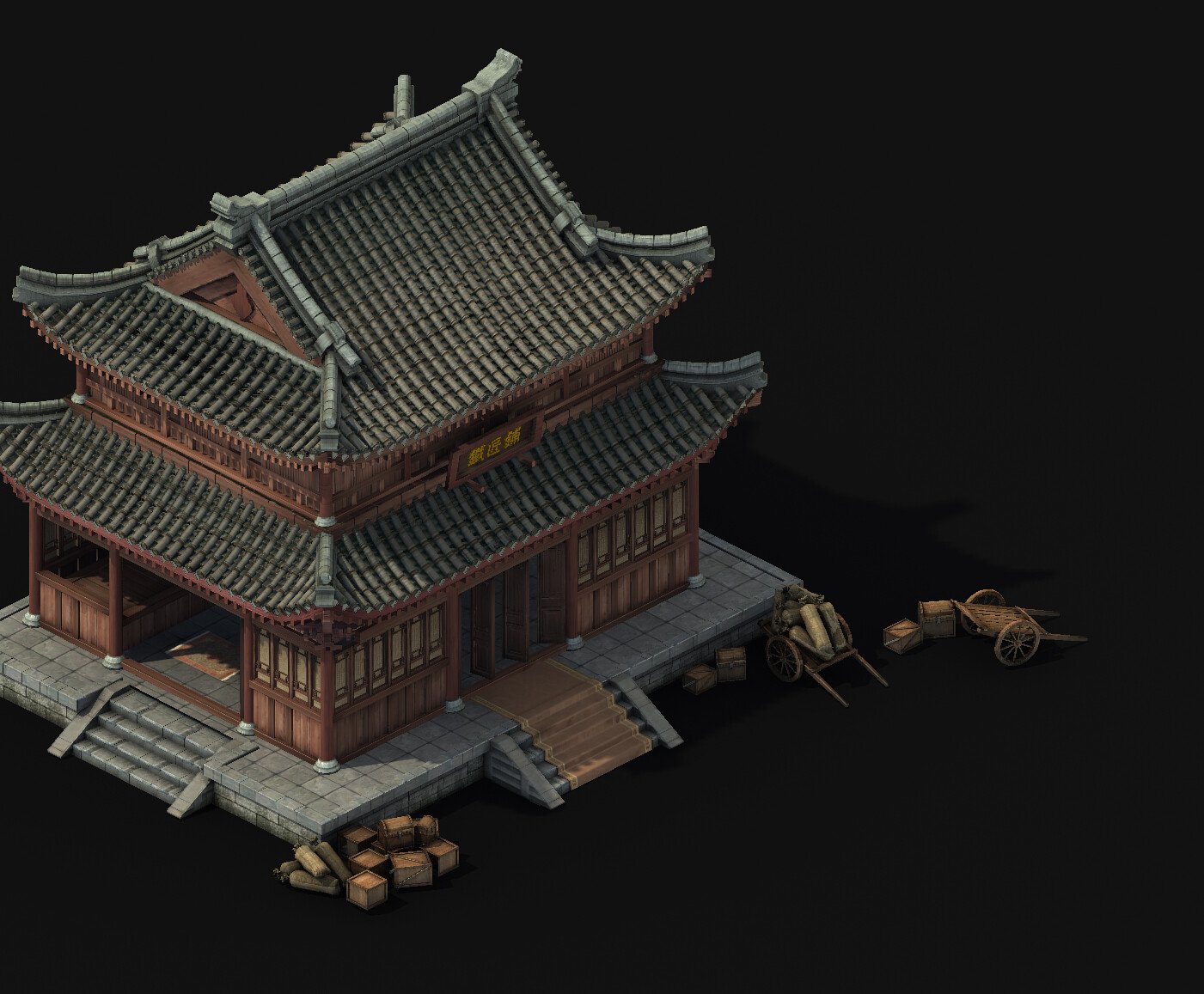 ArtStation - Chang an City - blacksmith shop 11 | Game Assets