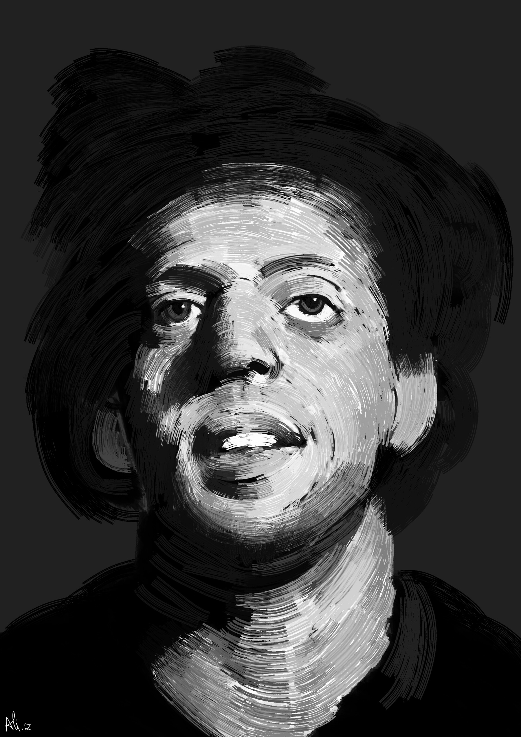 ArtStation - Philip Glass fan art | Artworks